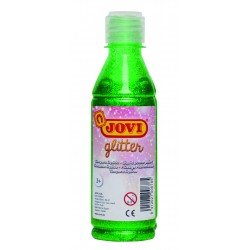 Tempera lichida cu sclipici Jovi, verde, 250 ml