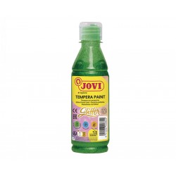 Tempera lichida cu sclipici Jovi, verde, 250 ml