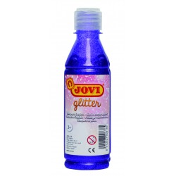 Tempera lichida cu sclipici violet 250 ml/sticla Jovi