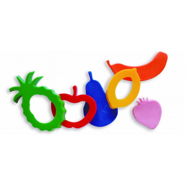 Forme modelaj fructe Jovi, culori asortate, set 6 buc