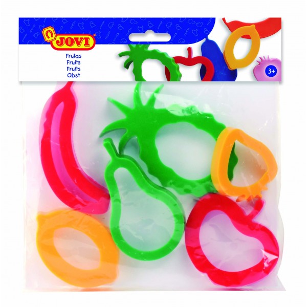 Forme modelaj fructe Jovi, culori asortate, set 6 buc