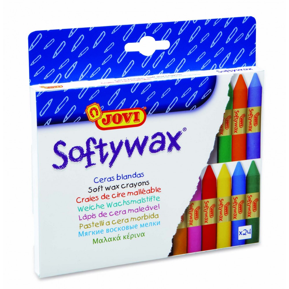 Creioane cerate Soft 24 culori/set Jovi Softywax