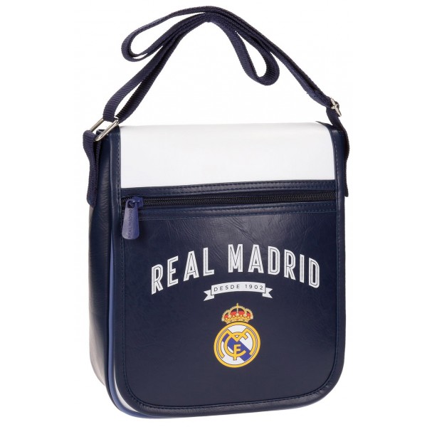 Geanta umar baieti, Vintage Real Madrid, 20x24x6 cm