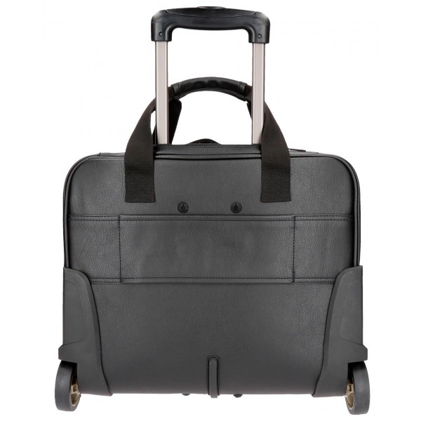 Troler pilot cu compartiment laptop 43 cm Movom Texas negru
