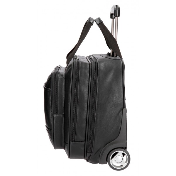 Troler pilot cu compartiment laptop 43 cm Movom Texas negru