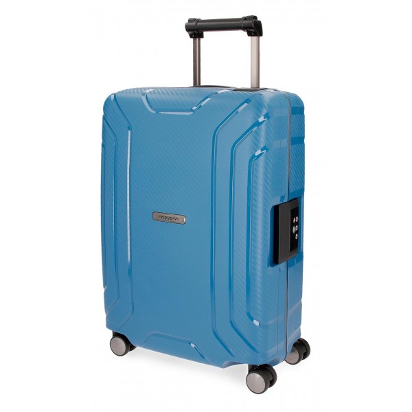 Troler polipropilena 55 cm 4 roti Movom Newport albastru