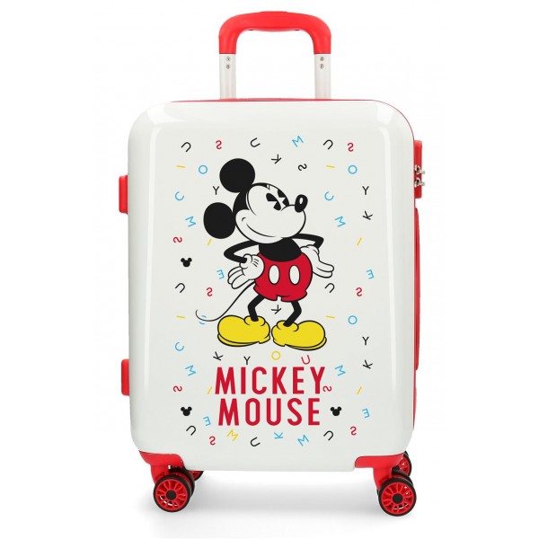 Troler cabina ABS 55 cm 4 roti Mickey Style