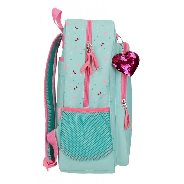 Rucsac fete scoala Movom Flower Pot,material reciclat, 31x42x13 cm