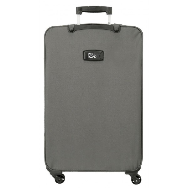 Troler 78 cm 4 roti Roll Road Abey gri