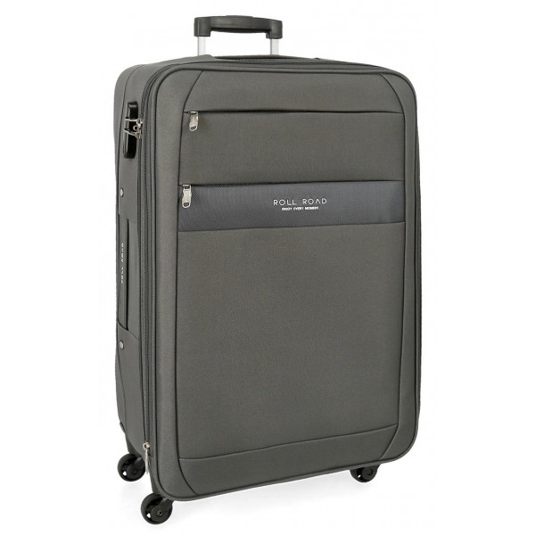 Troler 78 cm 4 roti Roll Road Abey gri