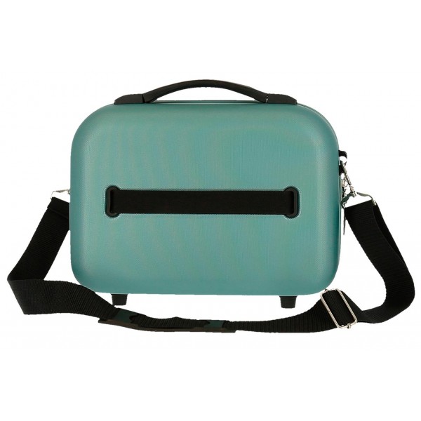 Valiza calatorie ABS Roll Road India turcoaz, 29x21x15 cm