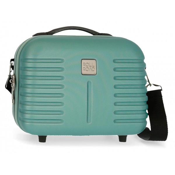 Valiza calatorie ABS Roll Road India turcoaz, 29x21x15 cm