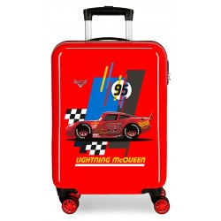 Troler copii, cabina, ABS rosu Cars Lightning McQueen, 55x38x20 cm