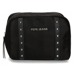 Borseta femei, Pepe Jeans Roxanne, neagra, 17x20x8 cm