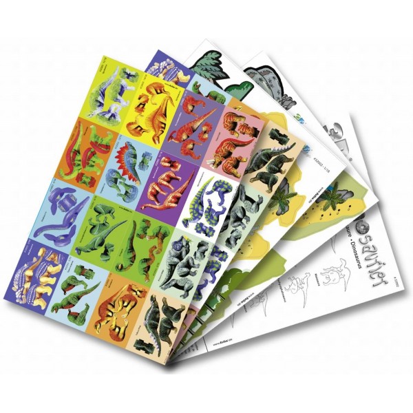 Model logic 3D dinozauri Folia