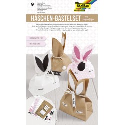Set creativ Easter Bunny, pentru 9 pungi din hartie, Folia
