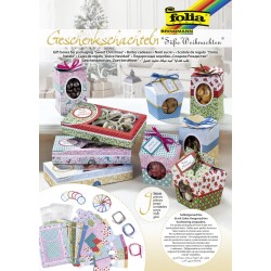 Set creativ cutii pretaiate pentru cadou, 9 bucati asortate, Folia