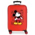 Troler copii, cabina, ABS Mickey Comic, rosu, 55x38x20 cm