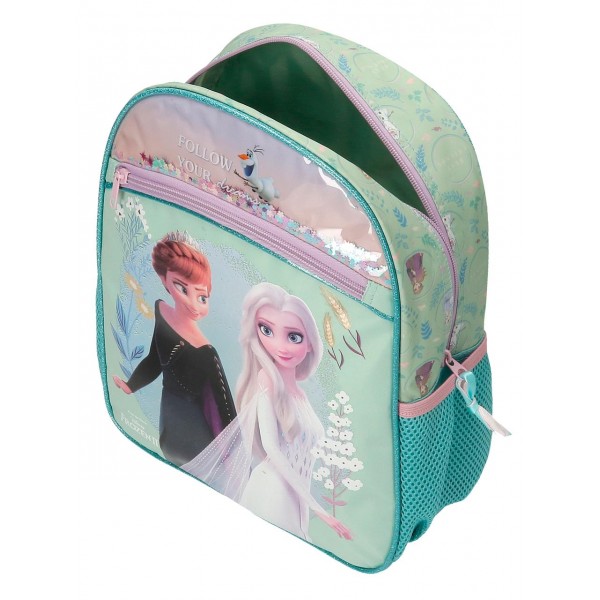 Ghiozdan clasa pregatitoare fete Frozen Follow your Dreams, 27x33x11 cm