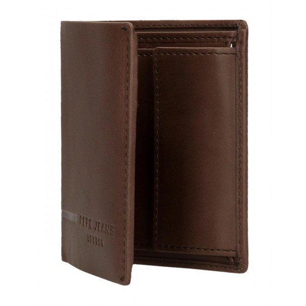 Portofel barbati, vertical maro Pepe Jeans Ander, 10x8x1 cm