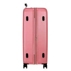 Troler mare ABS, Roll Road Camboya, roz, 53x78x31 cm