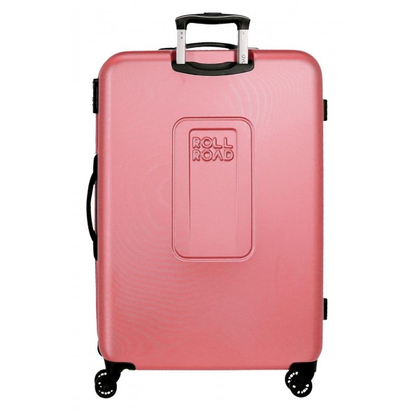 Troler mare ABS, Roll Road Camboya, roz, 53x78x31 cm