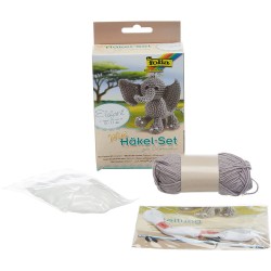 Set creativ pentru crosetat Elefant, Folia