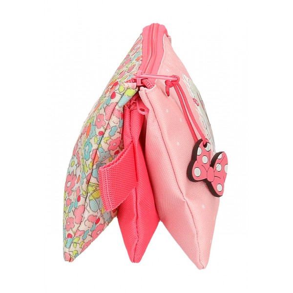 Penar fete 3 compartimente, Minnie Florals, 22x12x5 cm
