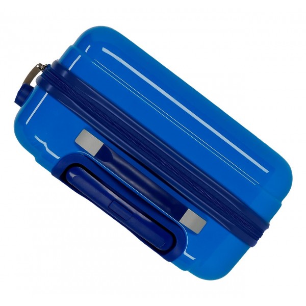 Troler copii, Marvel Spiderman Hero, ABS, valiza mica, albastra, 38x55x20 cm