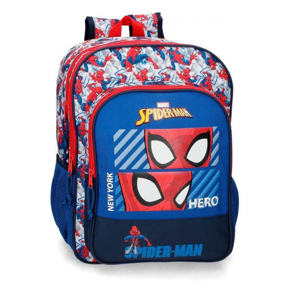 Ghiozdan adaptabil scoala baieti, 2 compartimente, Spiderman Hero, 30x40x13 cm