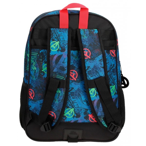 Ghiozdan adaptabil scoala baieti, 2 compartimente, Marvel on the Warpath, 30x40x13 cm