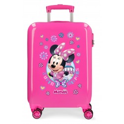 Troler cabina copii ABS Minnie Super Helpers, fuchsia, 38x55x20 cm