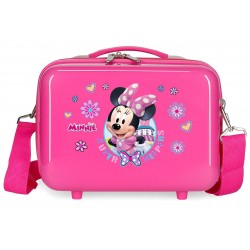 Geanta calatorie copii ABS Minnie Super Helpers, fuchsia, 29x21x15 cm