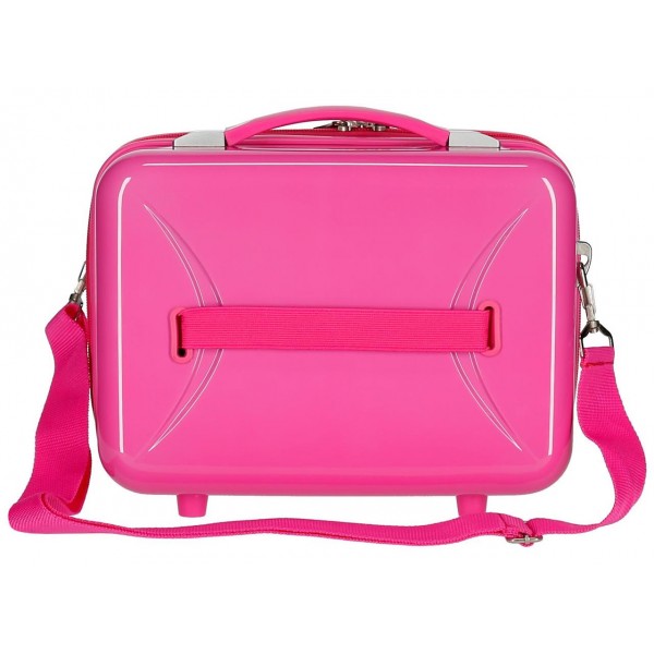 Geanta calatorie copii ABS Minnie Super Helpers, fuchsia, 29x21x15 cm