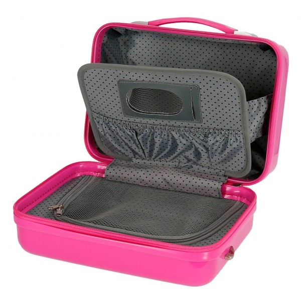 Geanta calatorie copii ABS Minnie Super Helpers, fuchsia, 29x21x15 cm