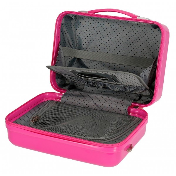 Geanta calatorie copii ABS Minnie Super Helpers, fuchsia, 29x21x15 cm