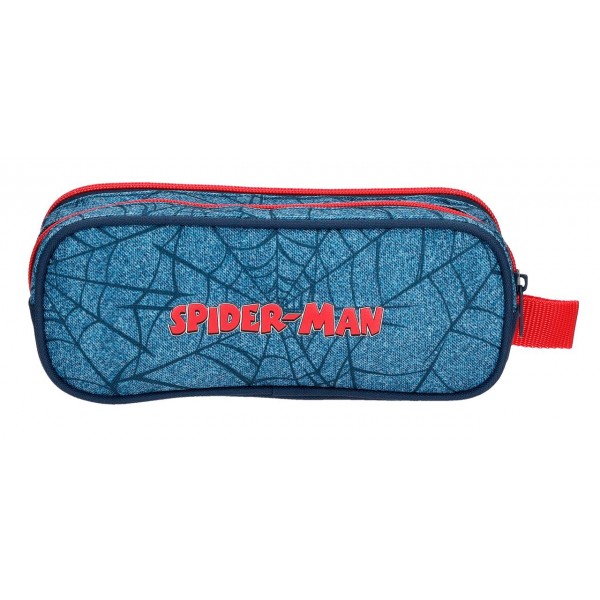 Penar baieti, 2 compartimente, Spiderman Denim, 23x9x7 cm