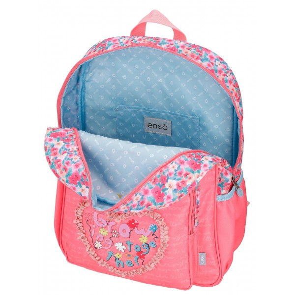 Ghiozdan scoala fete Enso Together Growing, 30x38x12 cm