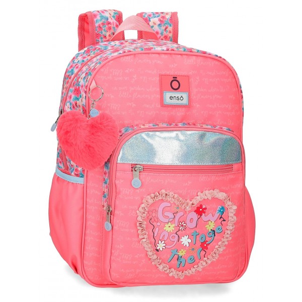 Ghiozdan scoala fete Enso Together Growing, 30x38x12 cm
