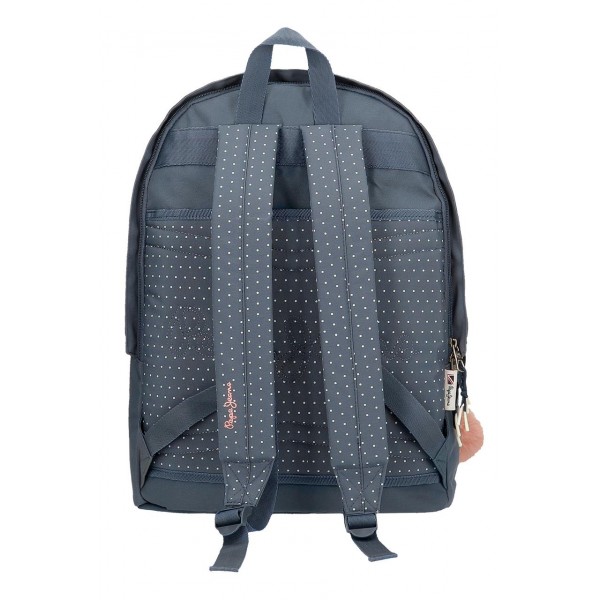Rucsac scoala fete, 2 compartimente, compartimente laptop/tableta, Pepe Jeans Laila, 31x44x17.5cm
