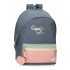 Rucsac scoala fete, 2 compartimente, compartimente laptop/tableta, Pepe Jeans Laila, 31x44x17.5cm