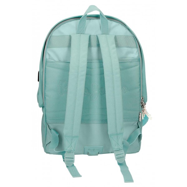 Rucsac adaptabil scoala fete, compartimente laptop/tableta, Pepe Jeans Jane, 31x44x15 cm