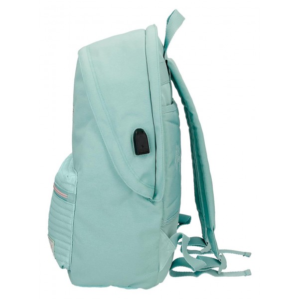 Rucsac adaptabil scoala fete, compartimente laptop/tableta, Pepe Jeans Jane, 31x44x15 cm