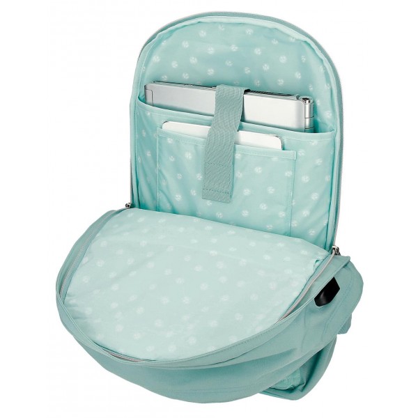 Rucsac adaptabil scoala fete, compartimente laptop/tableta, Pepe Jeans Jane, 31x44x15 cm