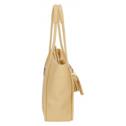 Geanta tote dama, Pepe Jeans Naiara, crem, 42.5x38x12 cm