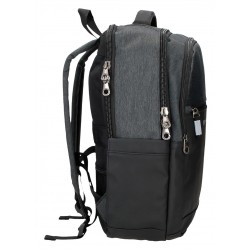 Rucsac casual, 3 compartimente, compartimente laptop/tableta, Pepe Jeans Jarvis, negru, 31x44x15 cm