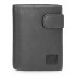 Portofel barbati, inchidere cu capsa, protectie RFID, Pepe Jeans Chief, gri inchis, 8.5x10.5x1 cm