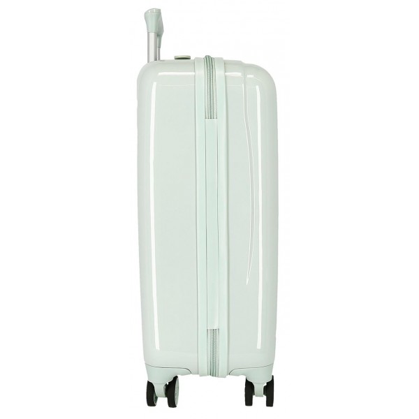Troler cabina ABS, Movom Romantic Girl, verde, 38x55x20 cm