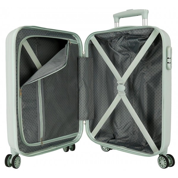 Troler cabina ABS, Movom Romantic Girl, verde, 38x55x20 cm
