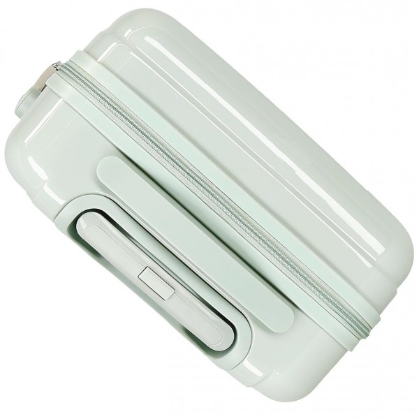 Troler cabina ABS, Movom Romantic Girl, verde, 38x55x20 cm